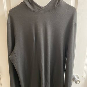 Men’s hooded waffle shirt